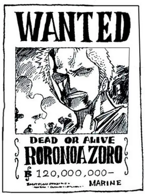 Zorro wanted ONE PIECE -0