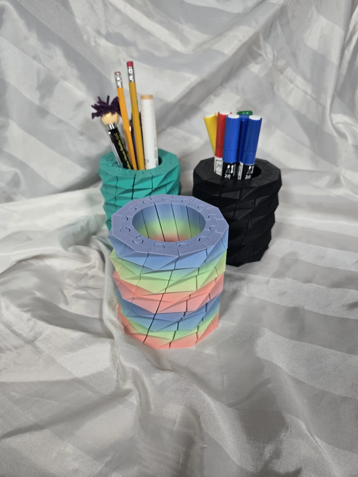 Prank Polygonal Toy Fidget Pencil Holder-1