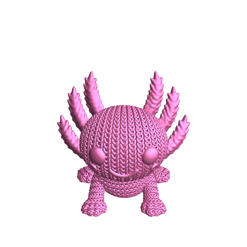 Knitted Axolotl
