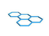 Hexagonal Trellis - FLAT Print-1