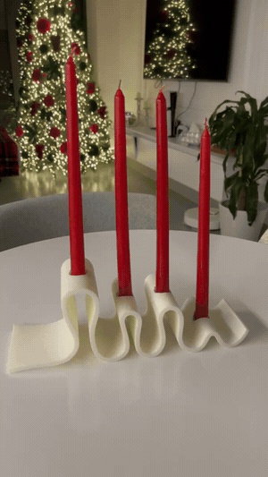 Suporte Ondulado para 4 Velas-0