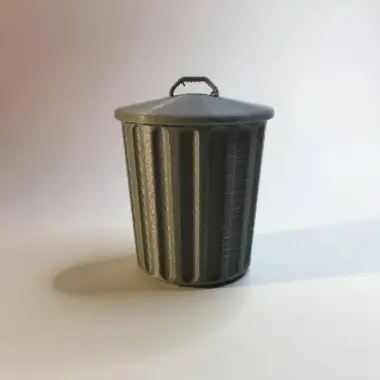 Desktop Trash Can with Lid-0