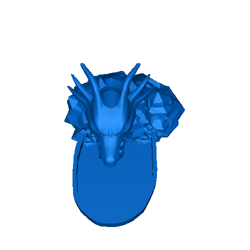 Dragon head dice tower 3D models download Creality Cloud