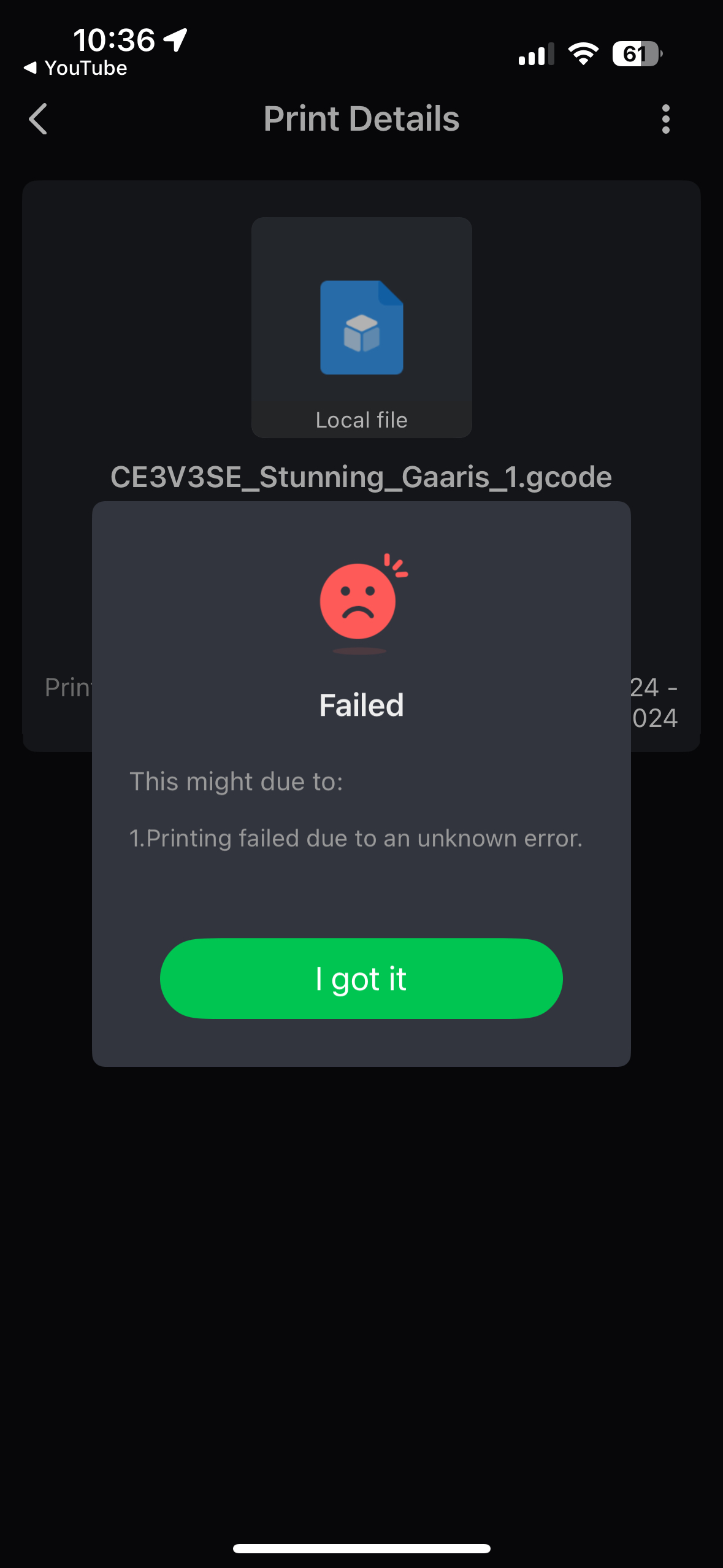 Keep getting this error right after an update. Any ideas on how to fix ...