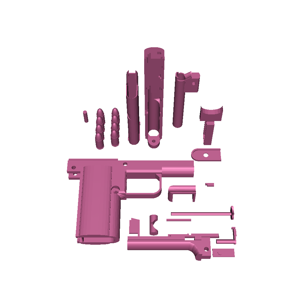 Put Together Pistol 3D models download Creality Cloud