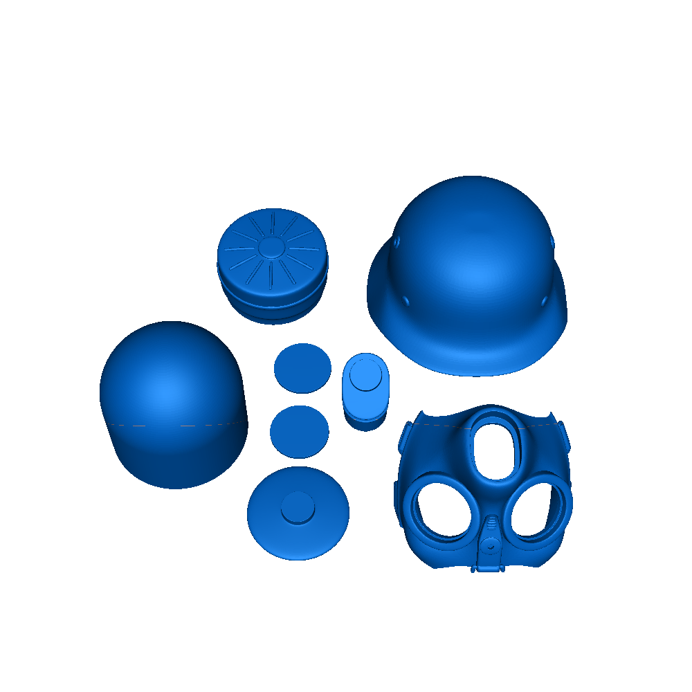 german gasmask toe bar (trekhaak) 