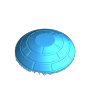 Deathstar Pistachio Bowl - Lid Domed