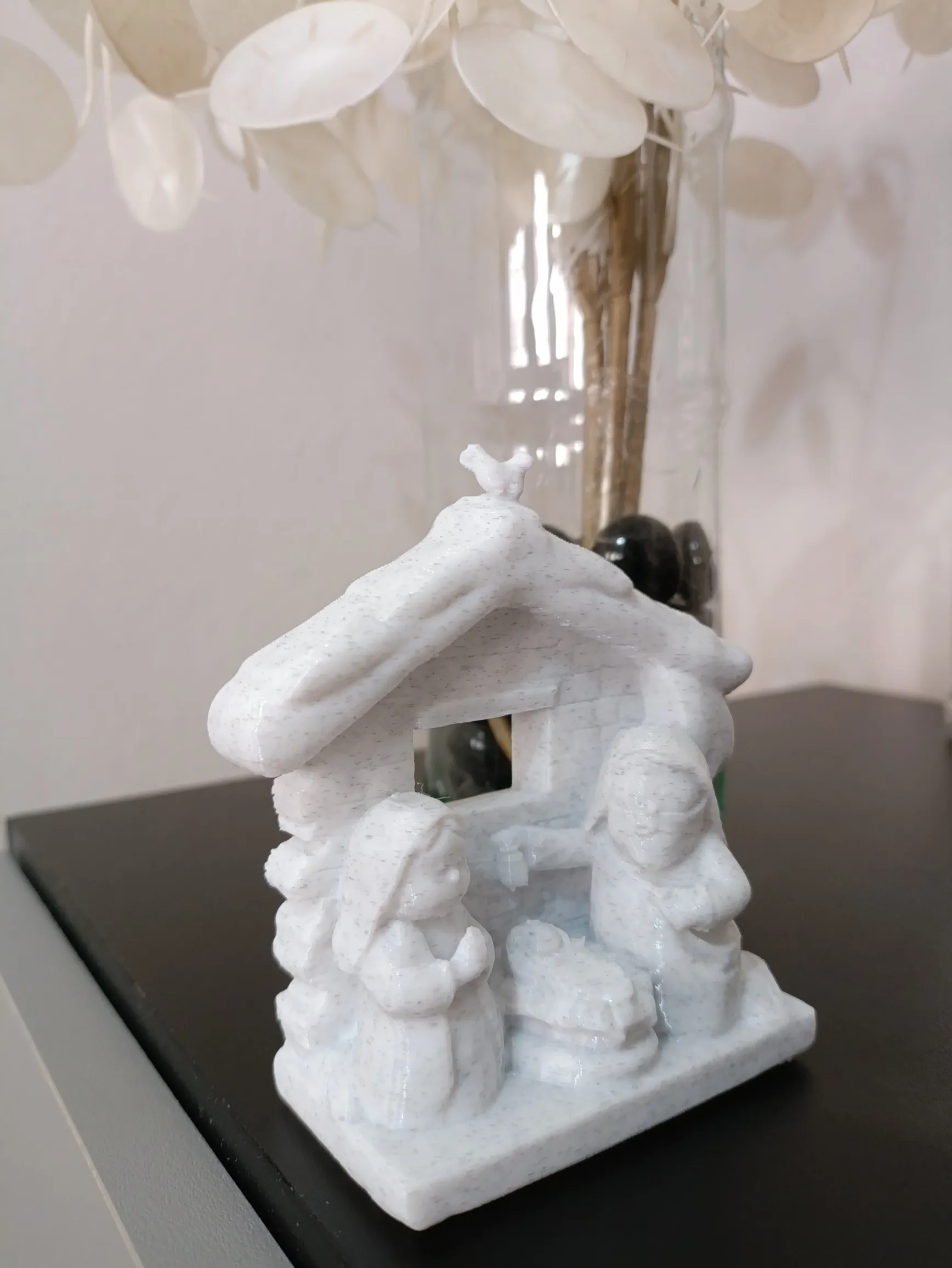 Cute Christmas Manger Decoration-0