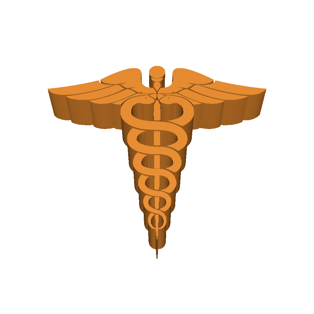 Caduceus sign