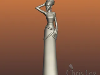 Estatuilla de dama africana 2