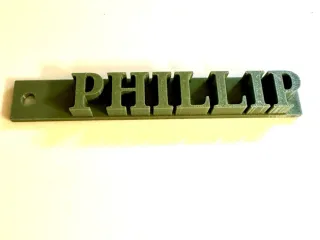 Phillip Backpack nametag