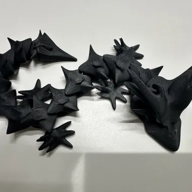 'HORNY DRAGON' - PRINT-IN-PLACE, ARTICULATED DRAGON-1