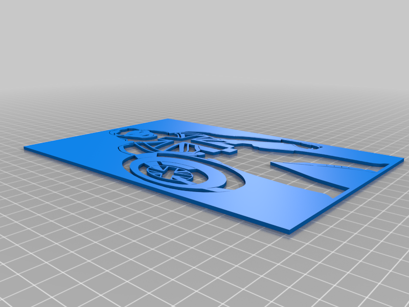 Captain Carter Stencil | 3D models download | Creality Cloud
