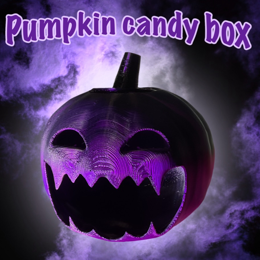 Pumpkin lantern candy box