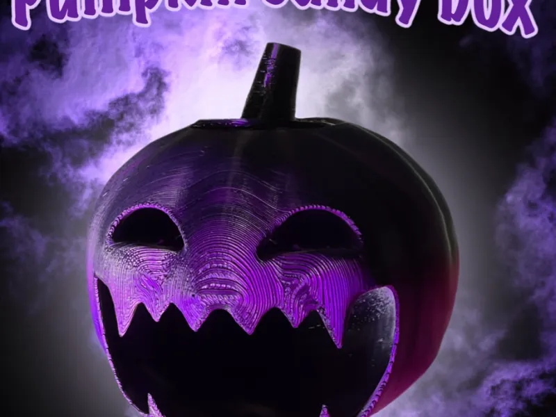 Pumpkin lantern candy box