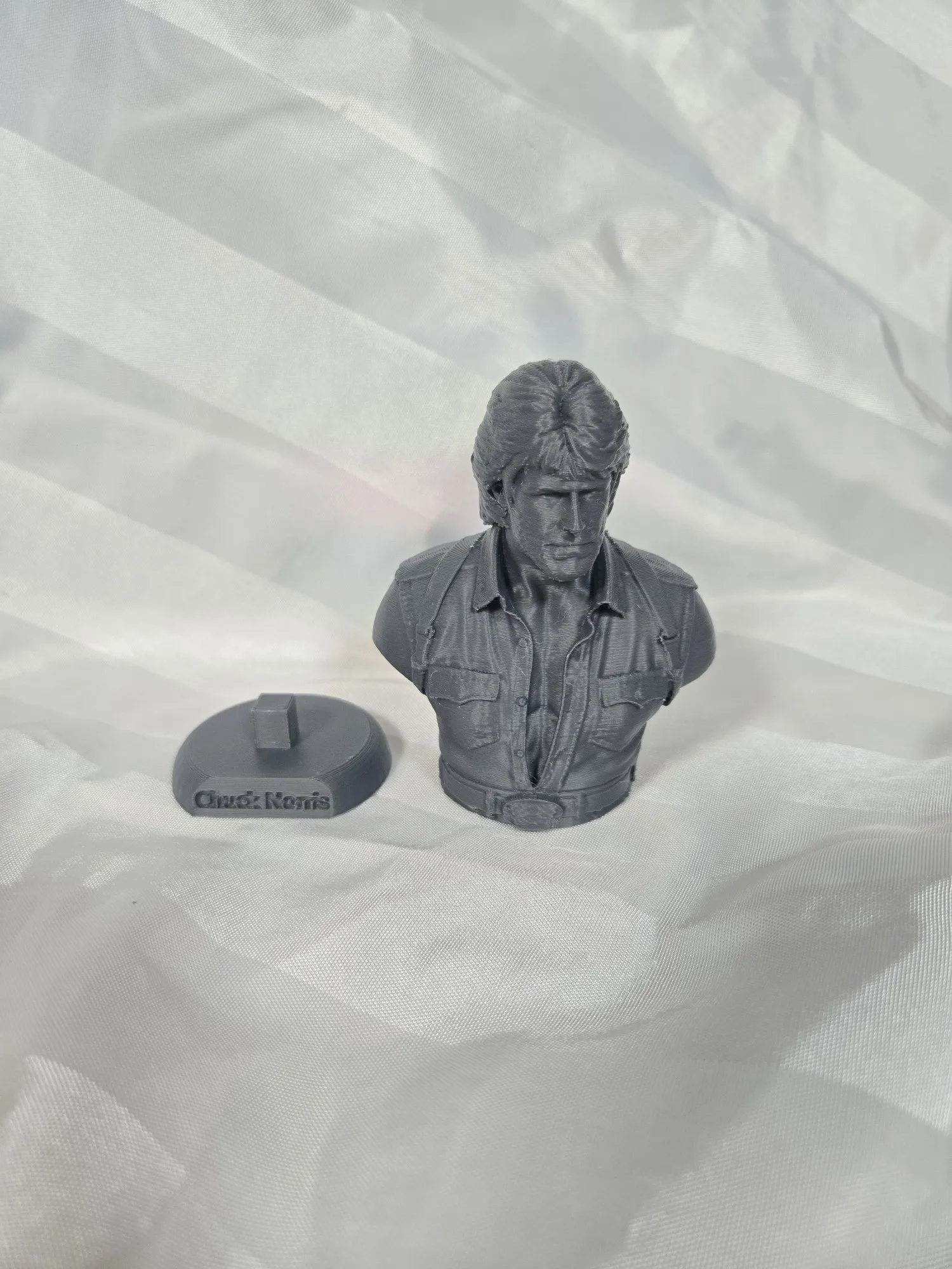 American Movie Action Actor Chuck Norris Statue Bust-3