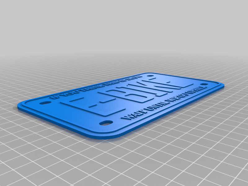 E-bike License Plate