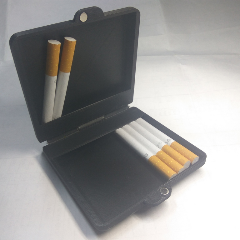 cigarette case 3d model CIGARETTECASE models for printer Cigarette Case Stylish Cigarette Box