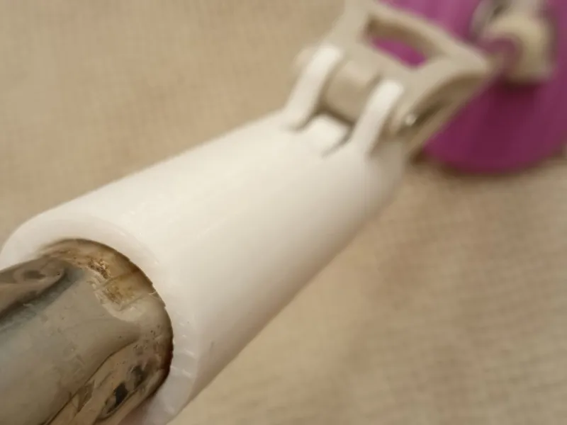 A detail of a mop with a spin 