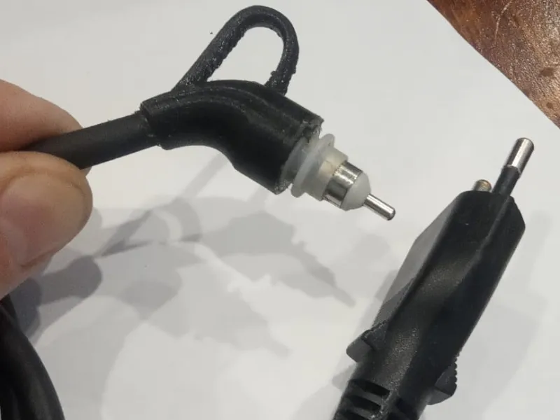 The body of the rotary plug of the hair dryer