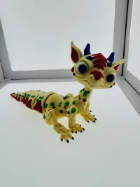 Elcid the articulated Dragon baby toy-3