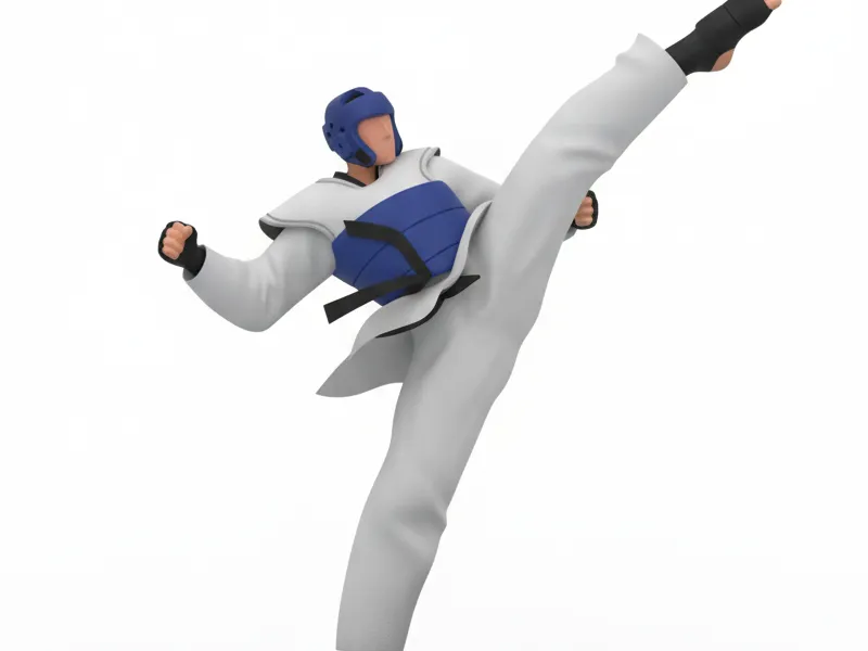 Taekwondo fighter
