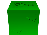Christmas Pips D6 dice-3