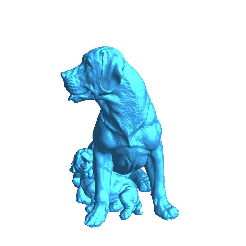 Labrador with Puppy_3D Model