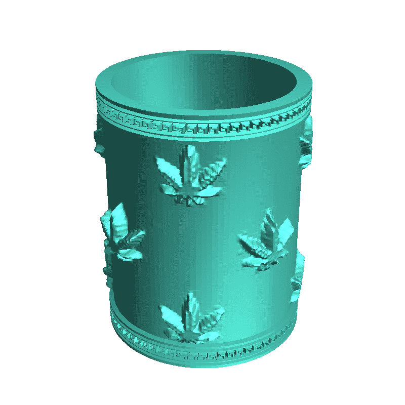 weed leaf pen holder / dab tool holder