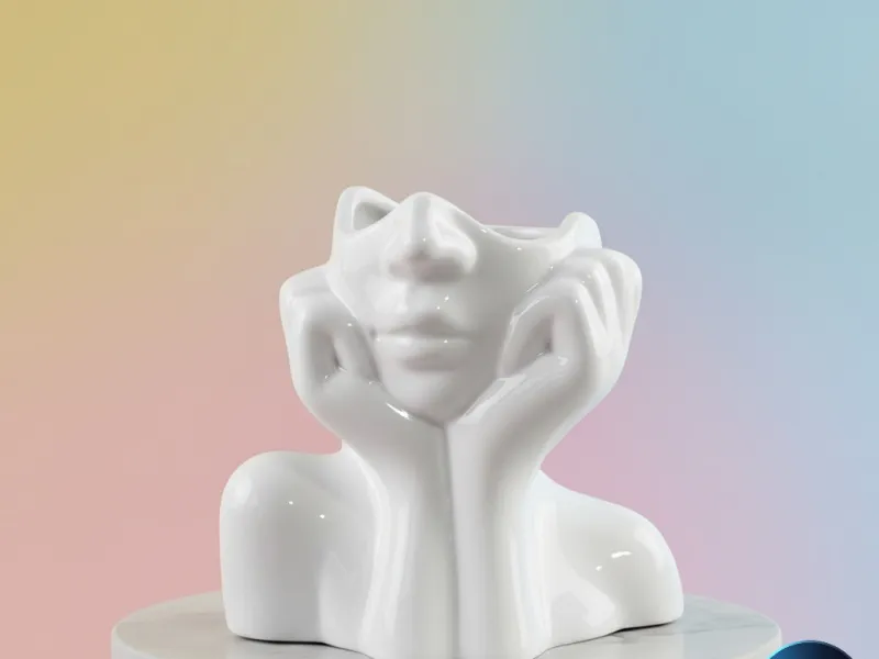 FACE SHAPED VASE