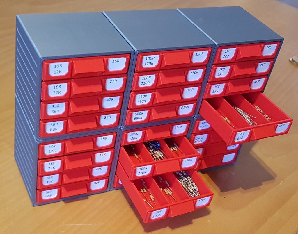 Resistor Box [Stackable & Customizable] 3D models download Creality