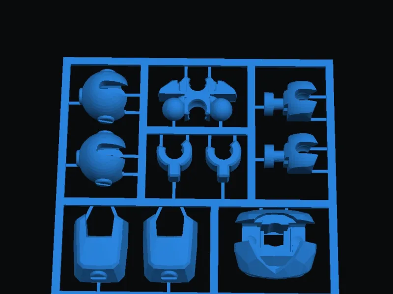 Tinpet blue parts