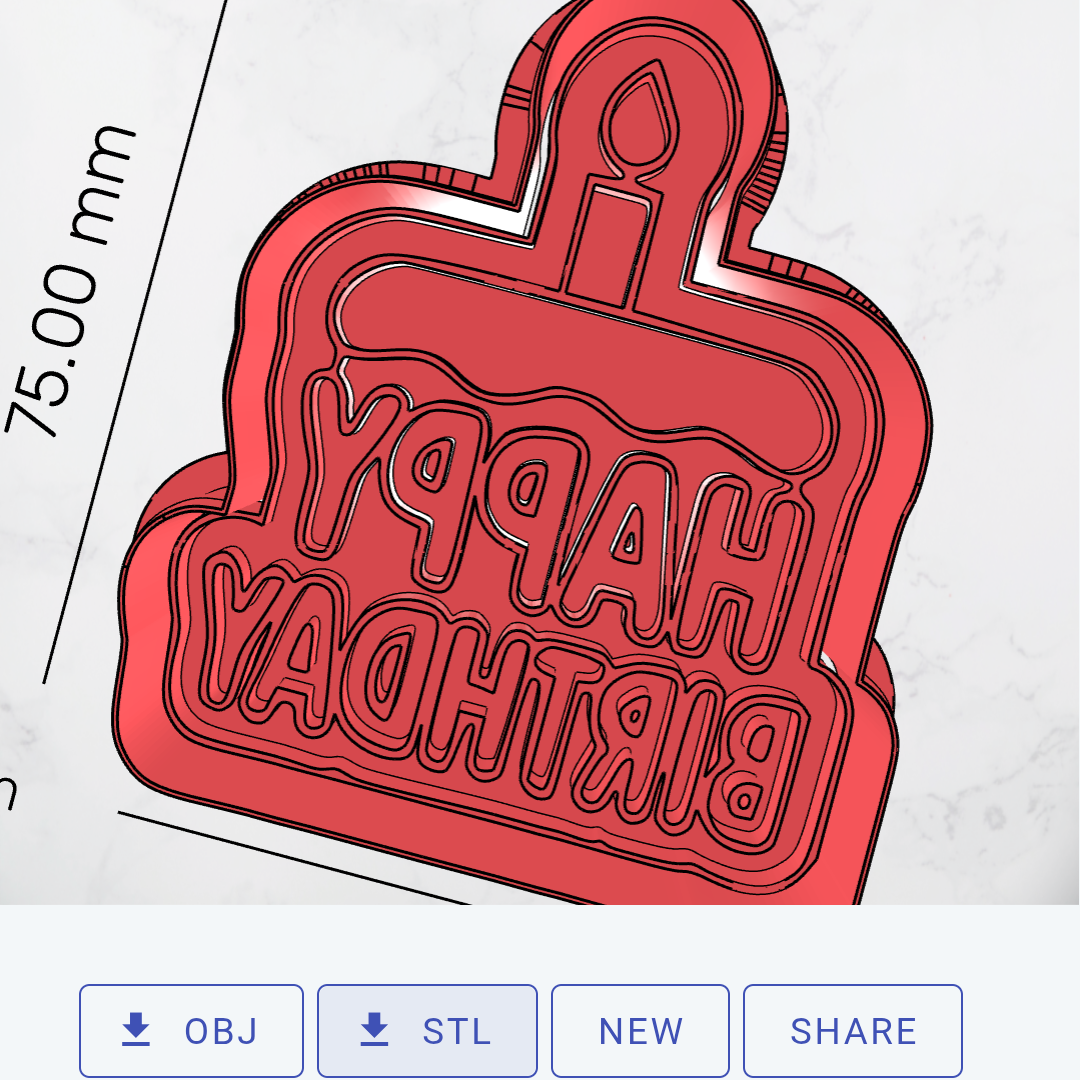 Happy Birthday Cookie Cutter