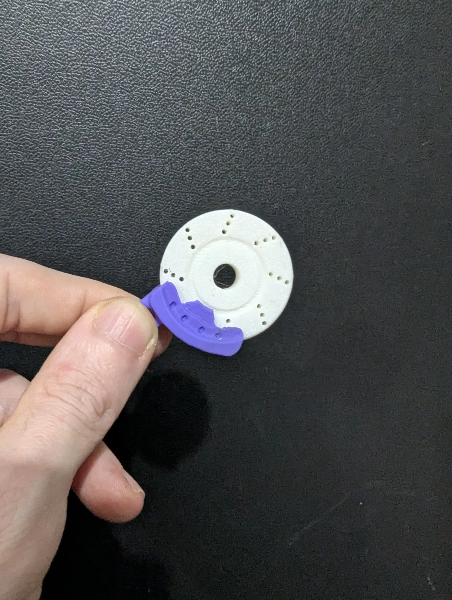 Rotating brake disc keychain-1