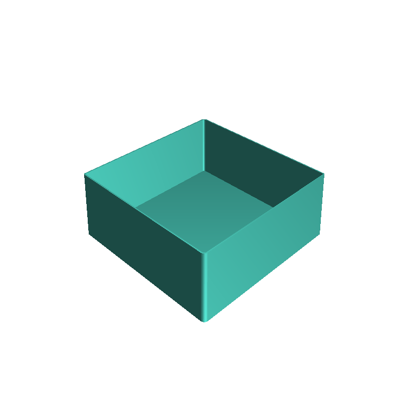 BLACK LOZENGE, nestable box (v1)