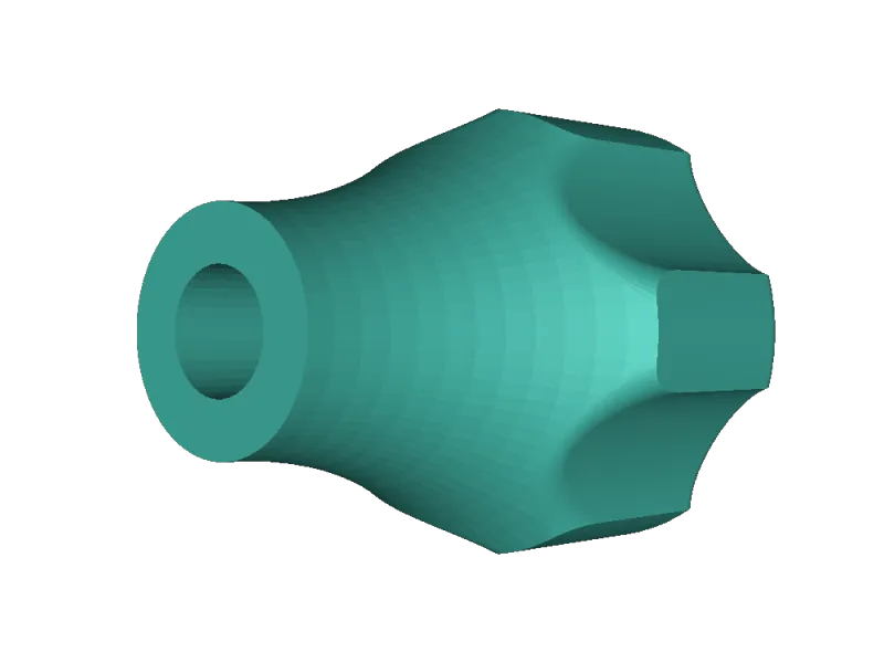 molette pour vis M5 tête hexagonale 