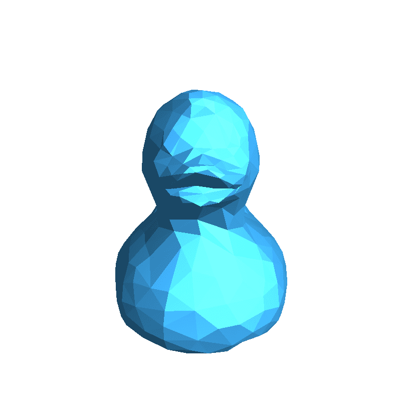 Low-Poly 3D Model - Duck 低面數-鴨子