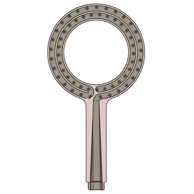 Cabeça de chuveiro e suporte