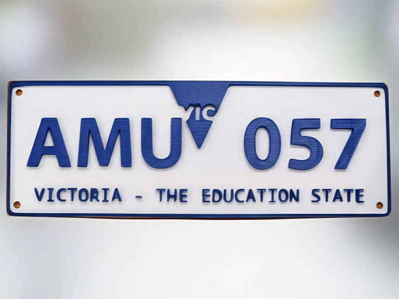 Victorian License Plate