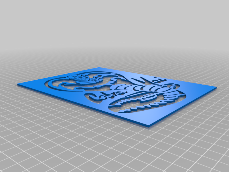 cobra kai stencil 3D models download Creality Cloud