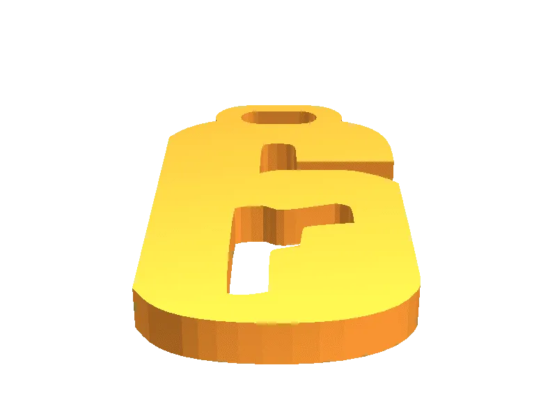 R6 Key chain