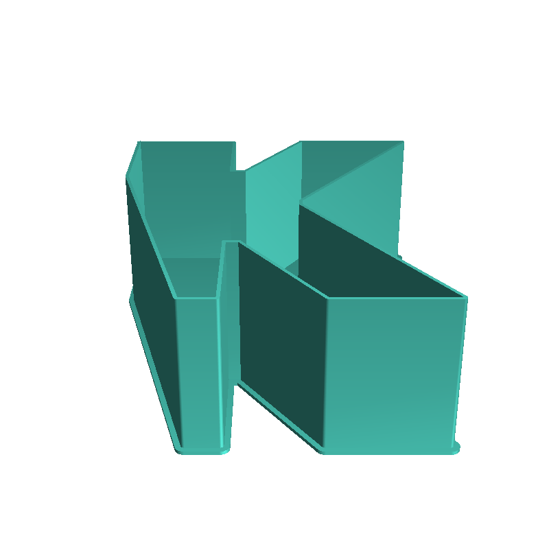Partial K letter, nestable box (v1)