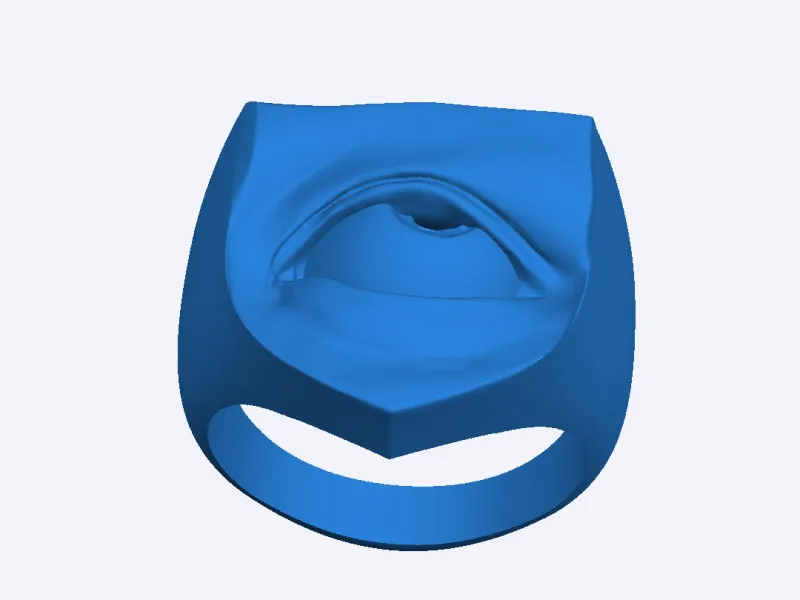 Ring with eye