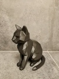 Low Poly Cat Figurine - Art - PLA - 3D printed product - фото 17