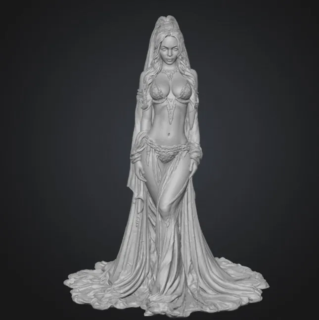 Golden Bride; revealing dress