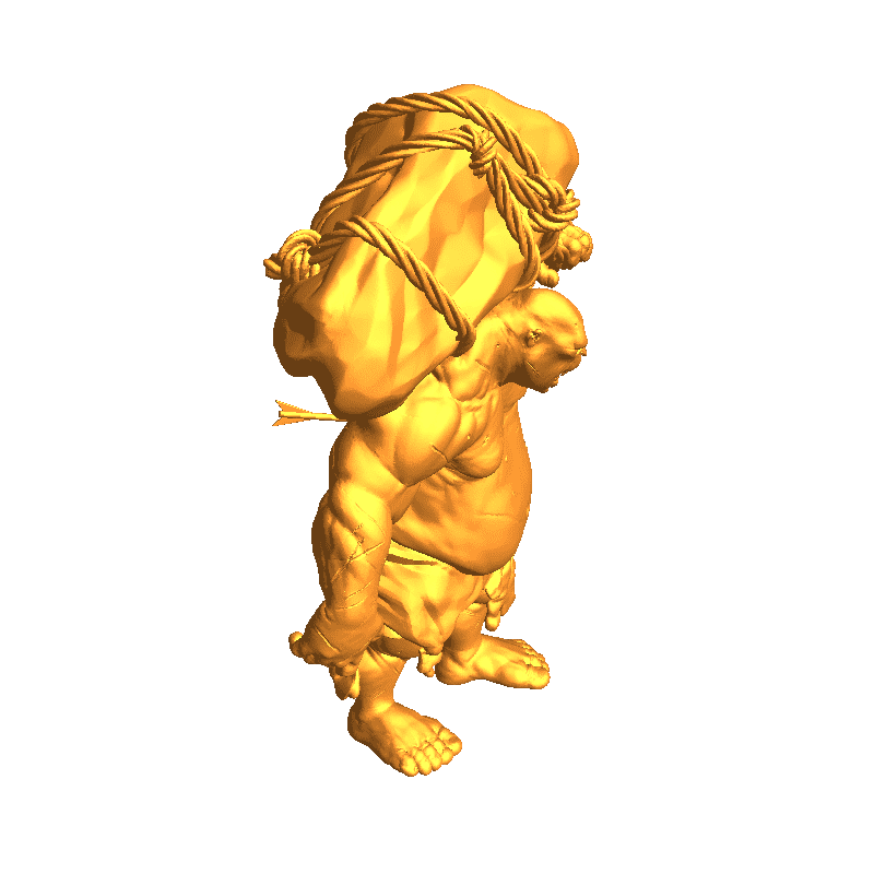 Ogre - Tabletop Miniature (Pre-Supported STL)