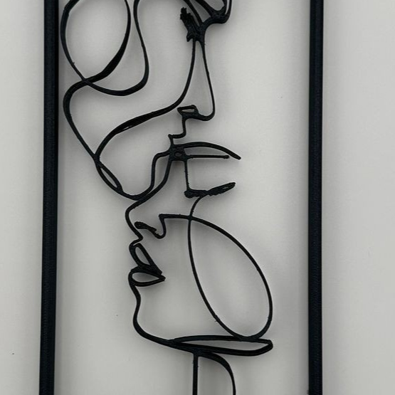 lover line art wall art