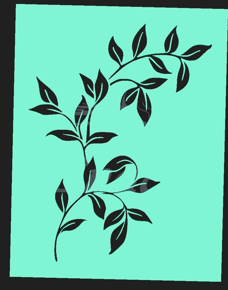 Vine stencil | 3D models download | Creality Cloud