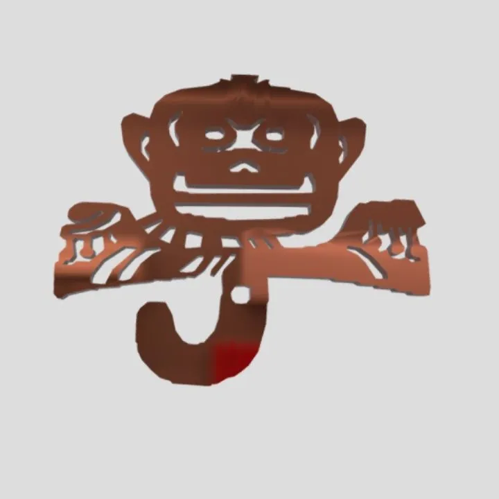 Monkey Close Up Clothing Hanger