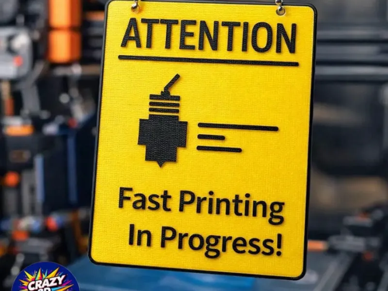 Attention Fast Printing In Progress! Sign